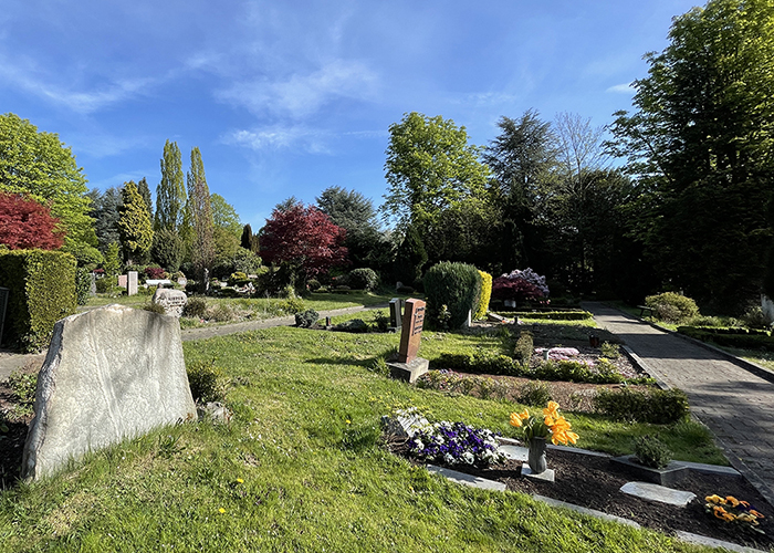 Gräber auf dem Friedhof